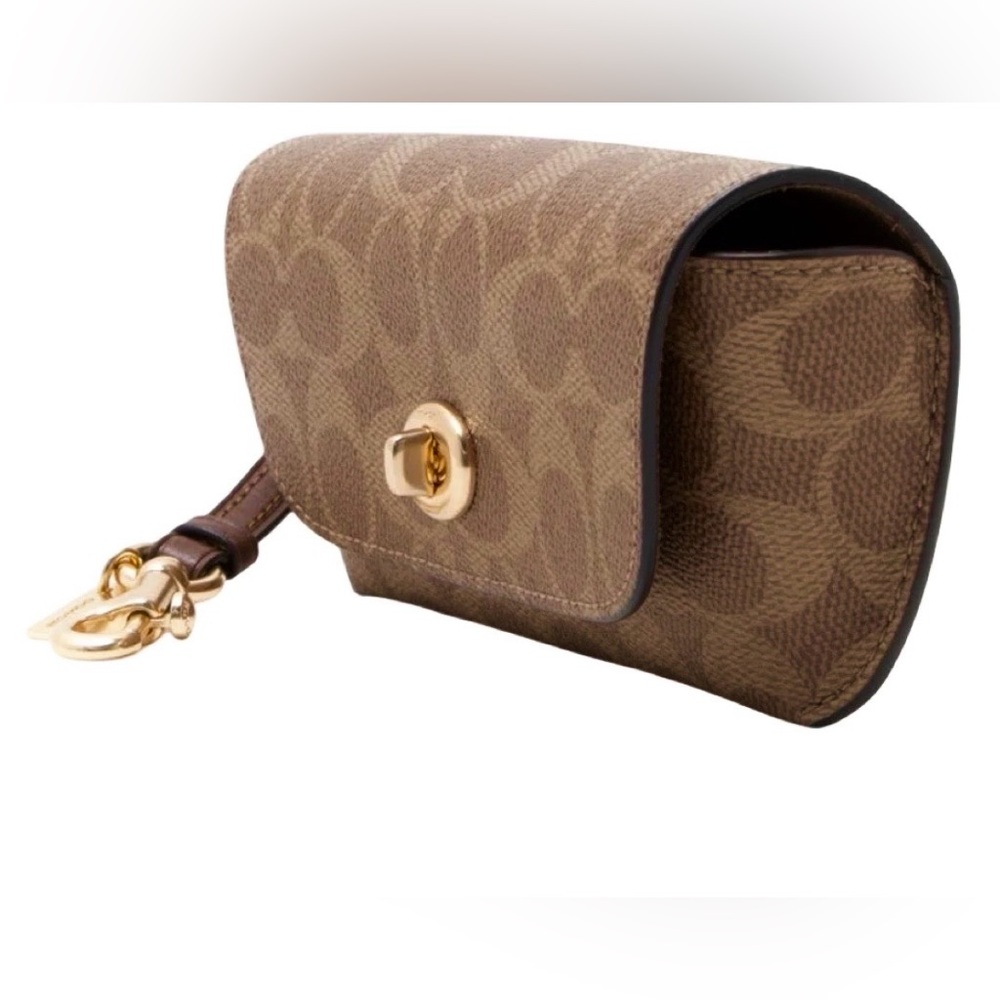 NWT! Coach glasses case with button closure and carry handle/clip. Authentic - Picture 9 of 15
